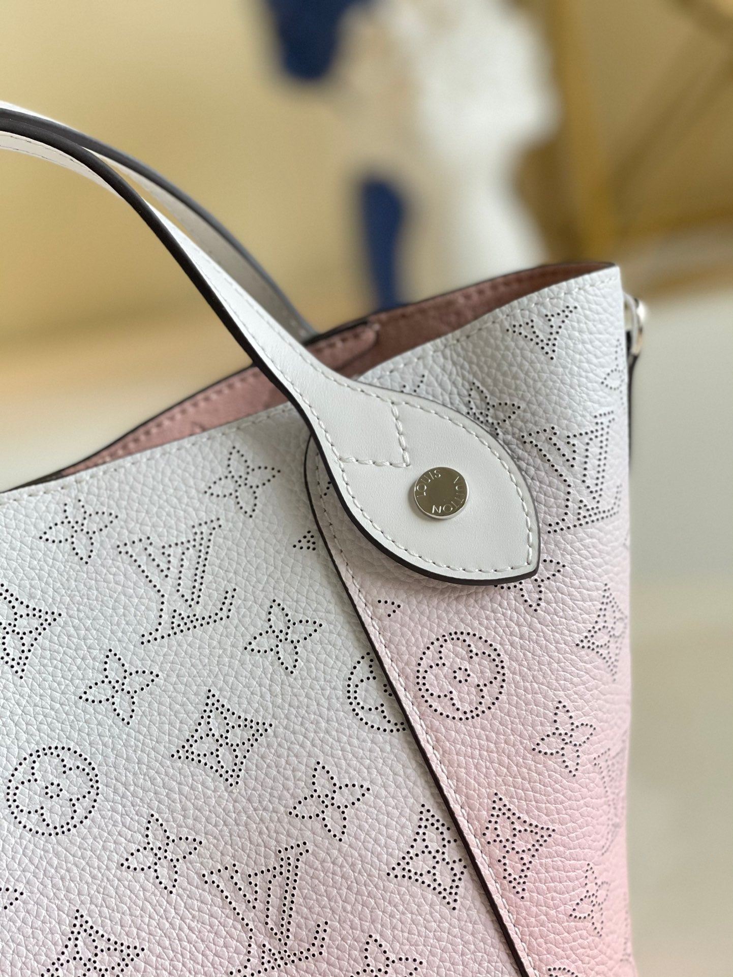 Louis Vuitton Hina PM Bucket Bag Gradient Pink For Women,  Shoulder And Crossbody Bags 9in/23cm Louis Vuitton M57858