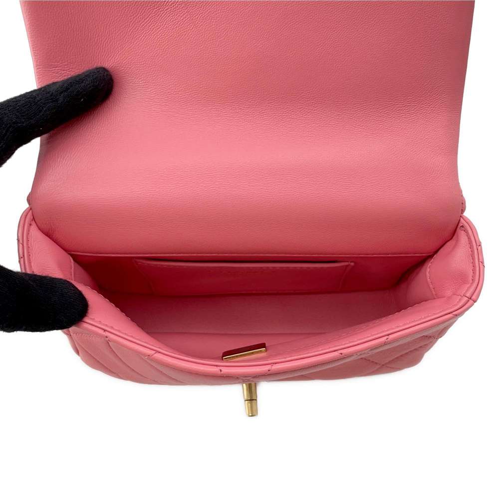 CHANEL Matelasse ChainShoulder Bag PinkAS3114 Lambskin