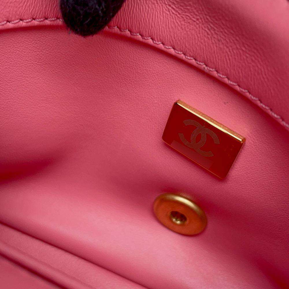 CHANEL Matelasse ChainShoulder Bag PinkAS3114 Lambskin