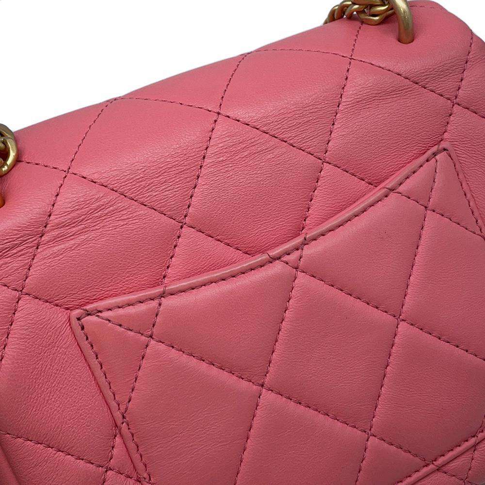 CHANEL Matelasse ChainShoulder Bag PinkAS3114 Lambskin