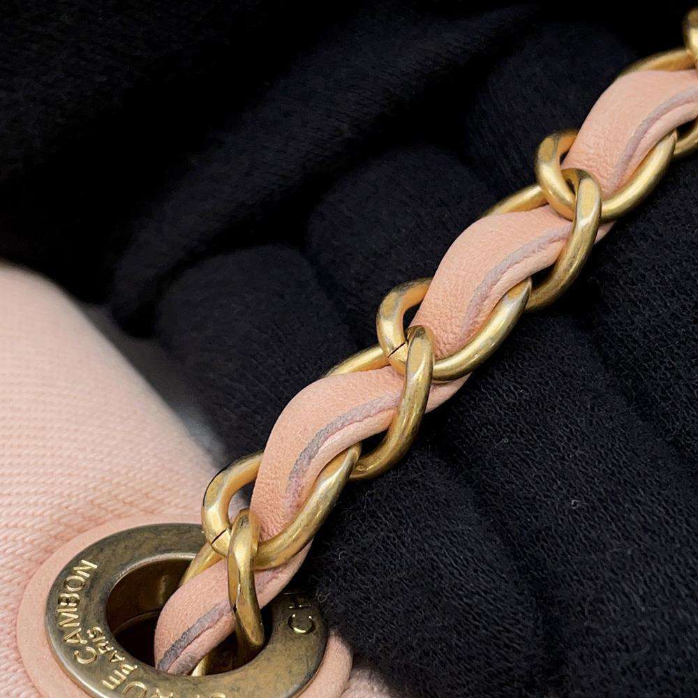 CHANEL COCO Flap ChainShoulder Bag PinkAS1595 Denim