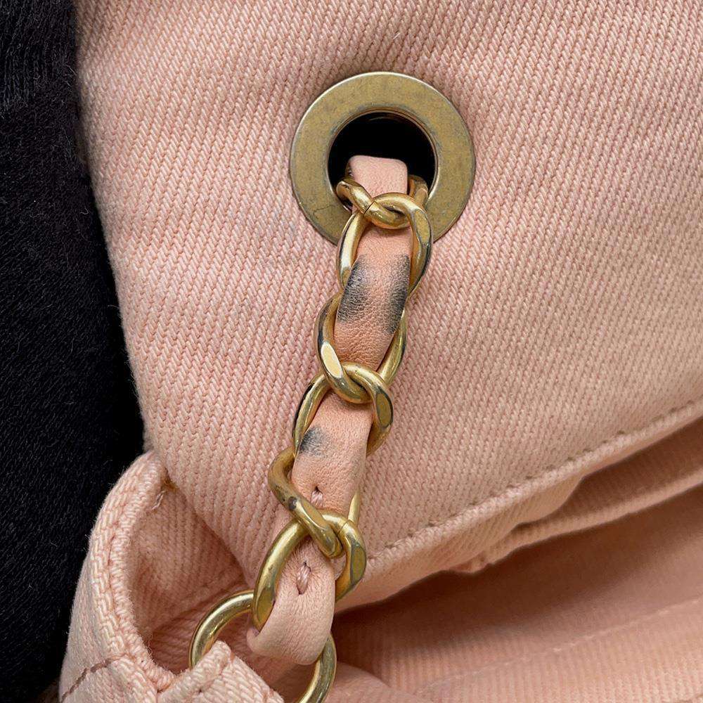 CHANEL COCO Flap ChainShoulder Bag PinkAS1595 Denim