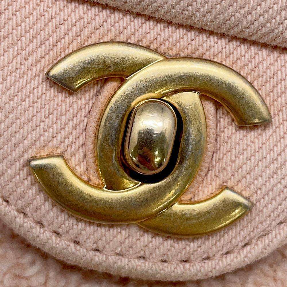 CHANEL COCO Flap ChainShoulder Bag PinkAS1595 Denim