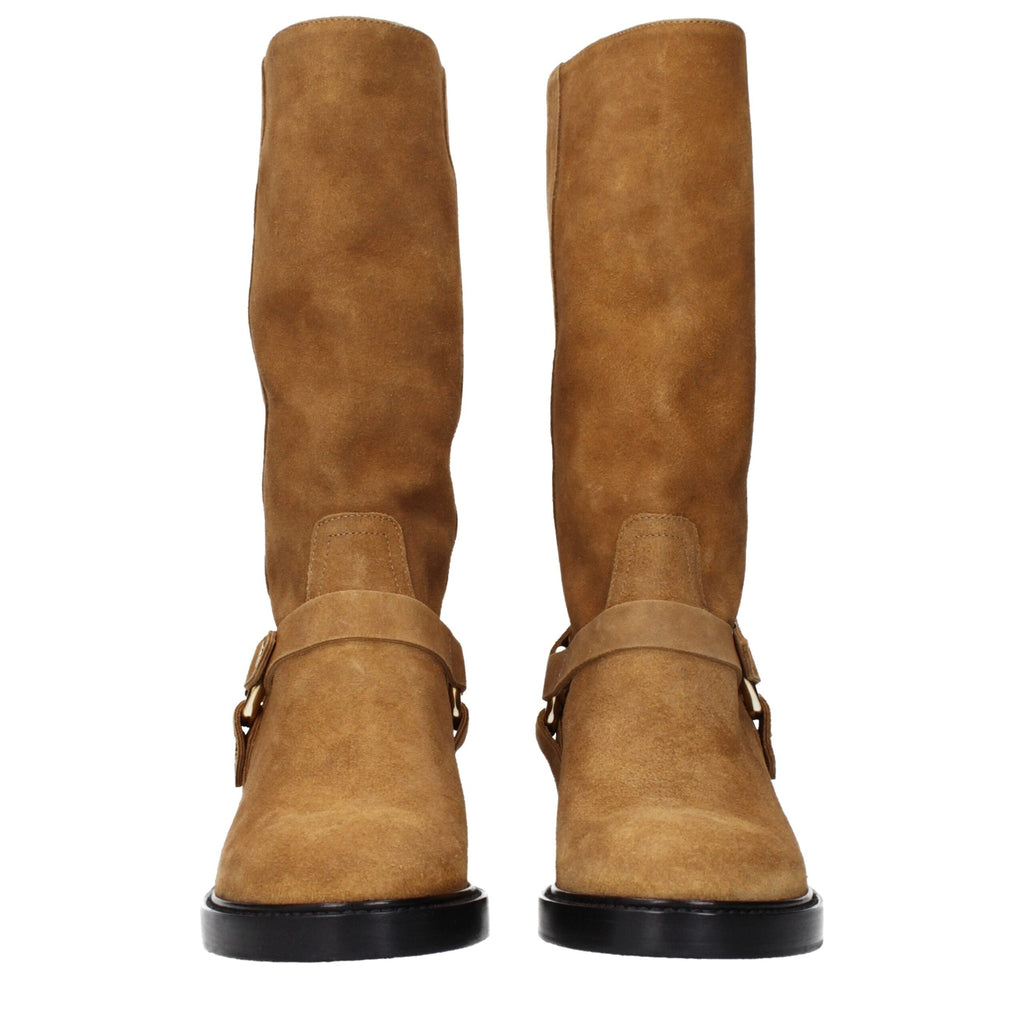Chloé Brown Leather Ankle Women's Boots