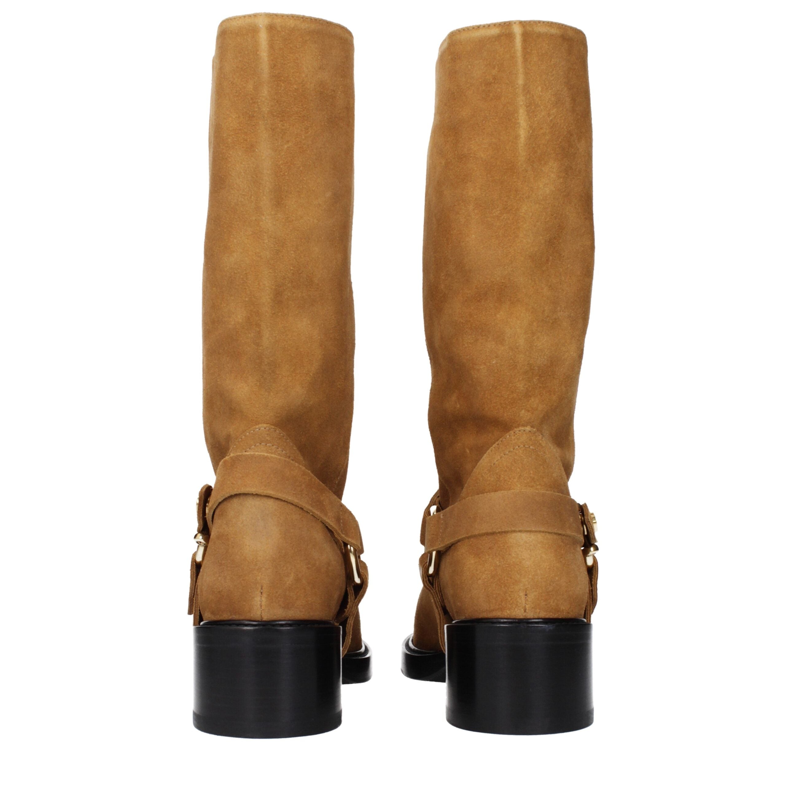 Chloé Brown Leather Ankle Women's Boots