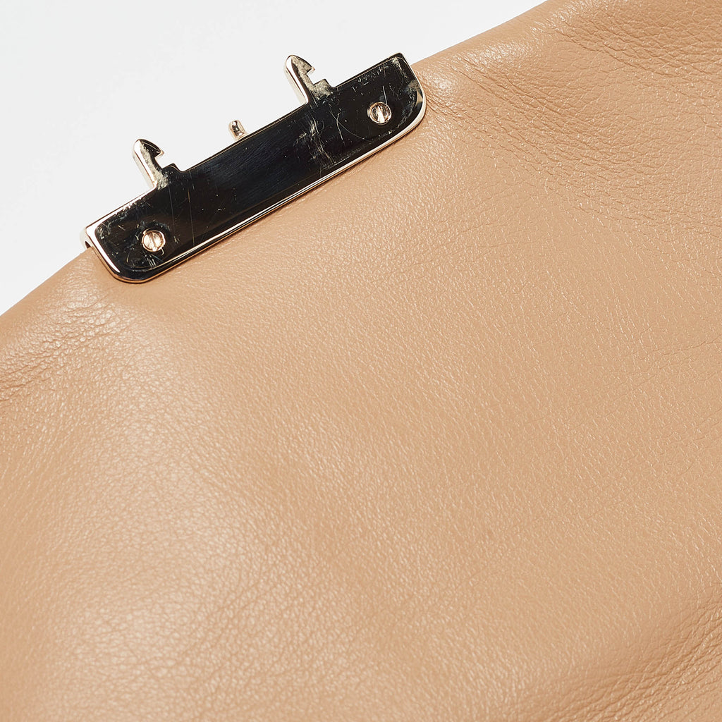 Dior Beige Cannage  Leather Miss Dior Promenade Chain Pouch