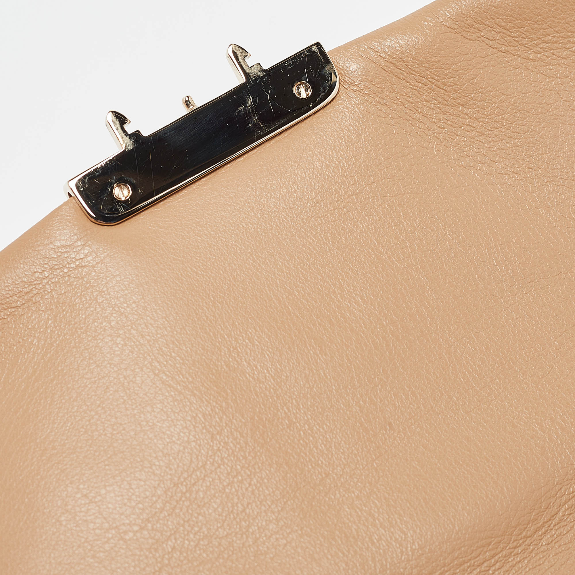 Dior Beige Cannage  Leather Miss Dior Promenade Chain Pouch