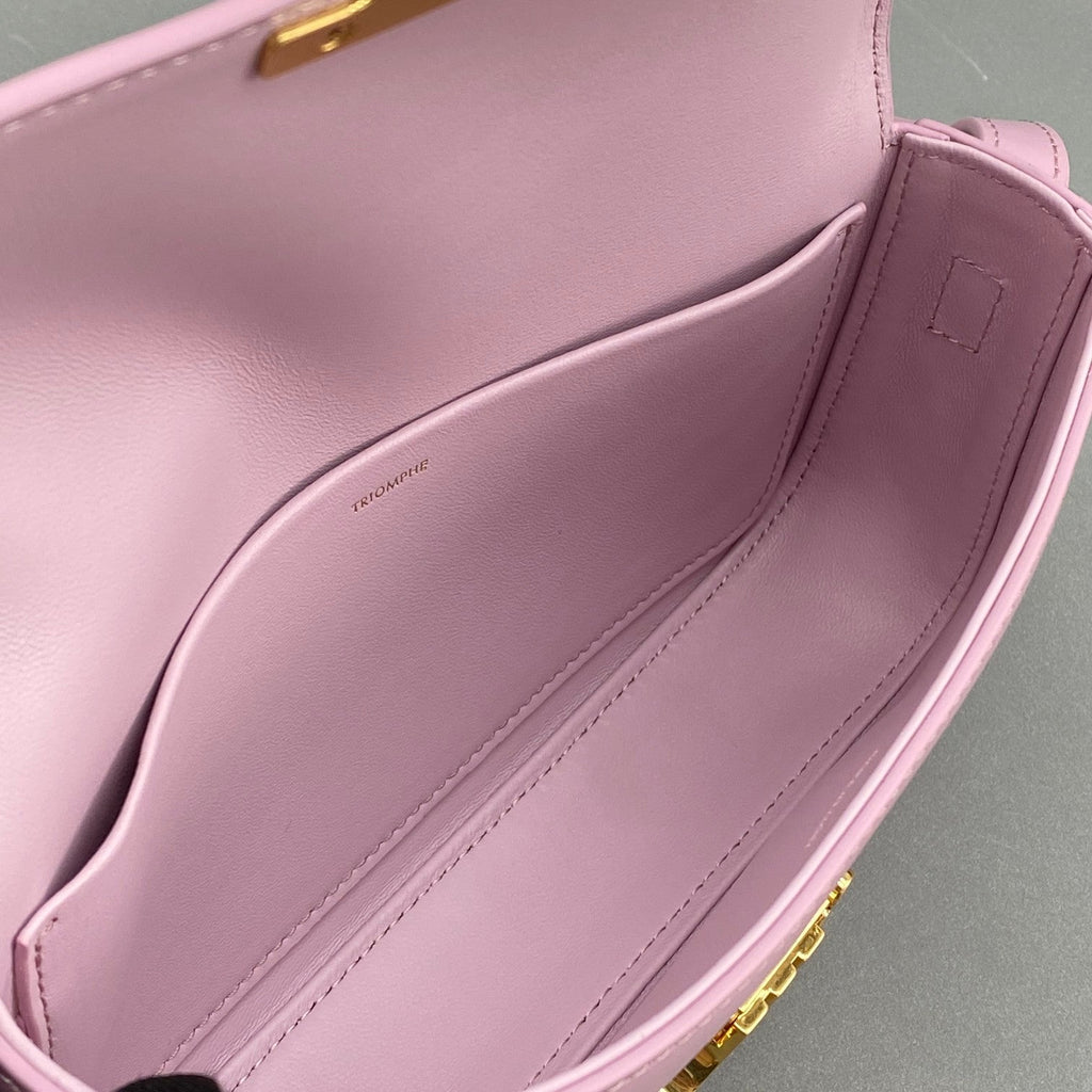 Celine Triomphe Shoulder Bag PiNike For Women 8in/20cm 
