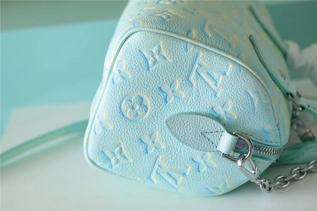 Louis Vuitton Speedy Bandouliere 20 Monogram Empreinte Vert D’eau Green For Women,  Shoulder And Crossbody Bags 20.5cm/8.1in Louis Vuitton M46092