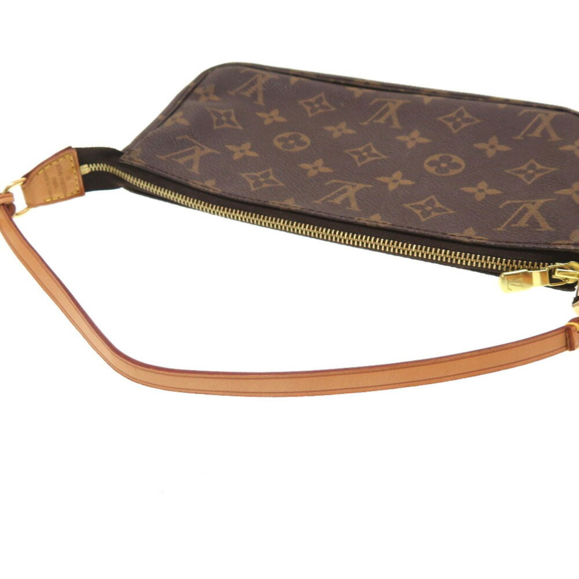 Louis Vuitton Pochette Accessoire  Canvas Clutch Bag
