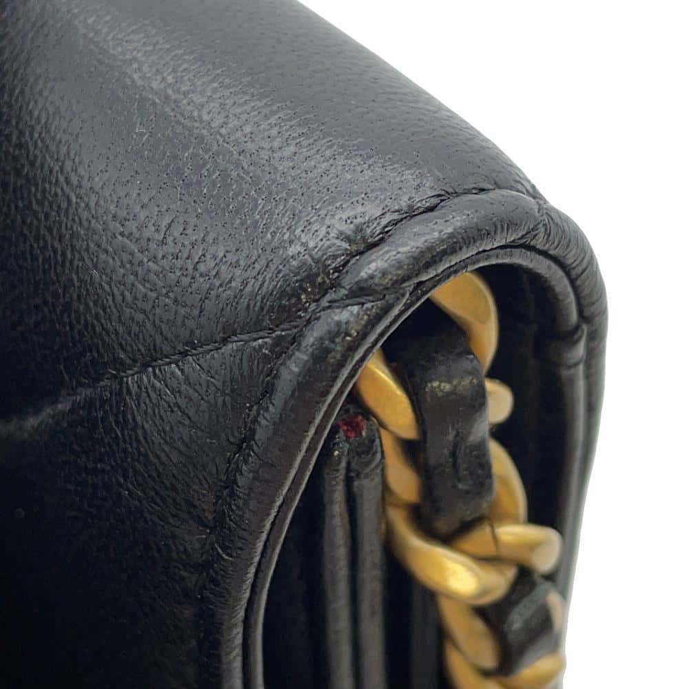 CHANEL CHANEL19 ChainShoulder Card Case BlackAP2409 Lambskin