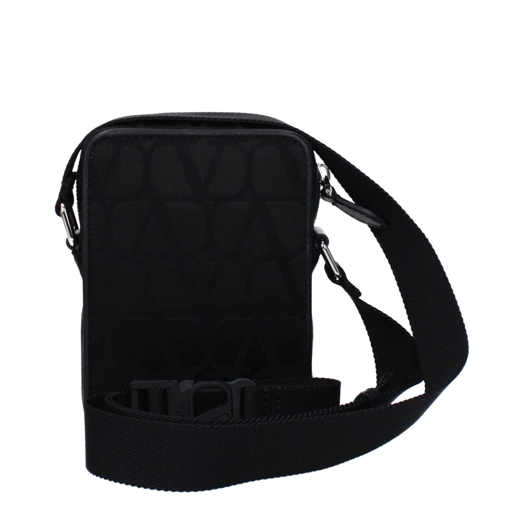 Valentino Garavani Black Fabric Crossbody Bag