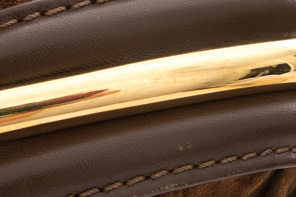 Jimmy Choo Brown Suede Shoulder Bag