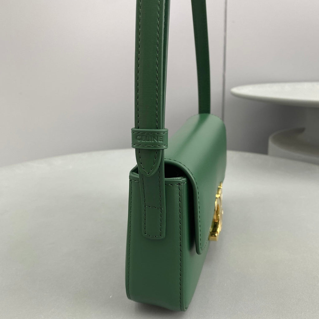 Triomphe Shoulder Bag Green For Women 8in/20cmÃ‚Â 
