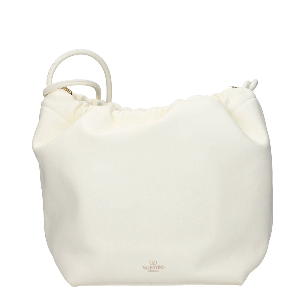 Valentino Garavani Beige Leather Shoulder Bag