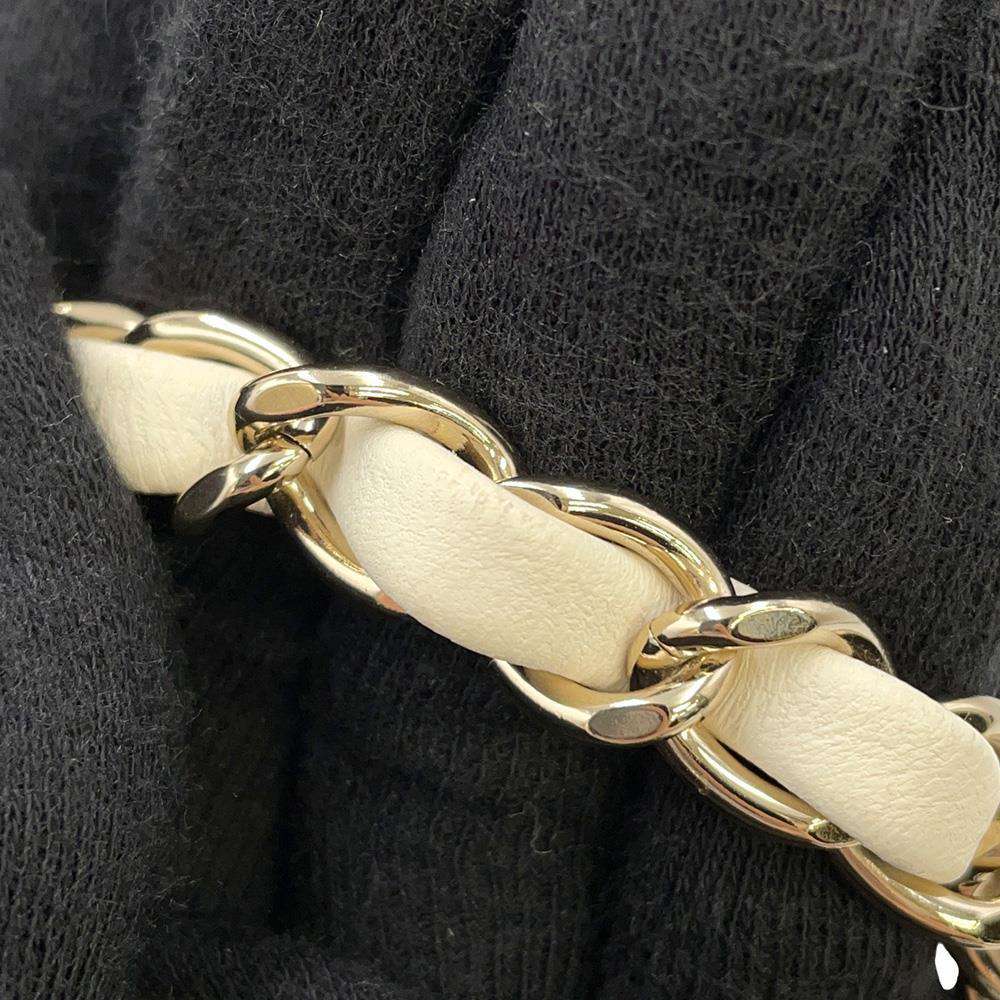 CHANEL Mini Matelasse ChainShoulder Bag Black/WhiteA69900 Lambskin Size 20