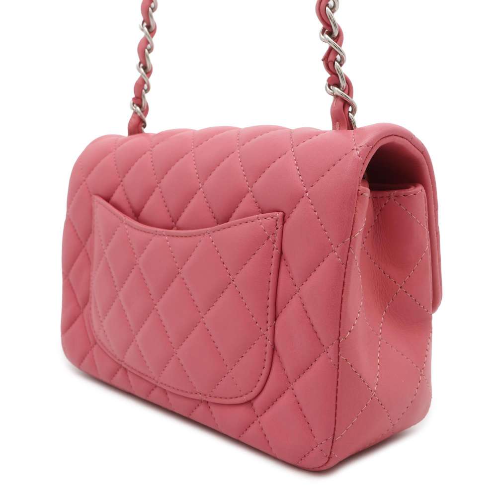 CHANEL Mini Matelasse ChainShoulder Bag PinkA69900 Lambskin Size Mini