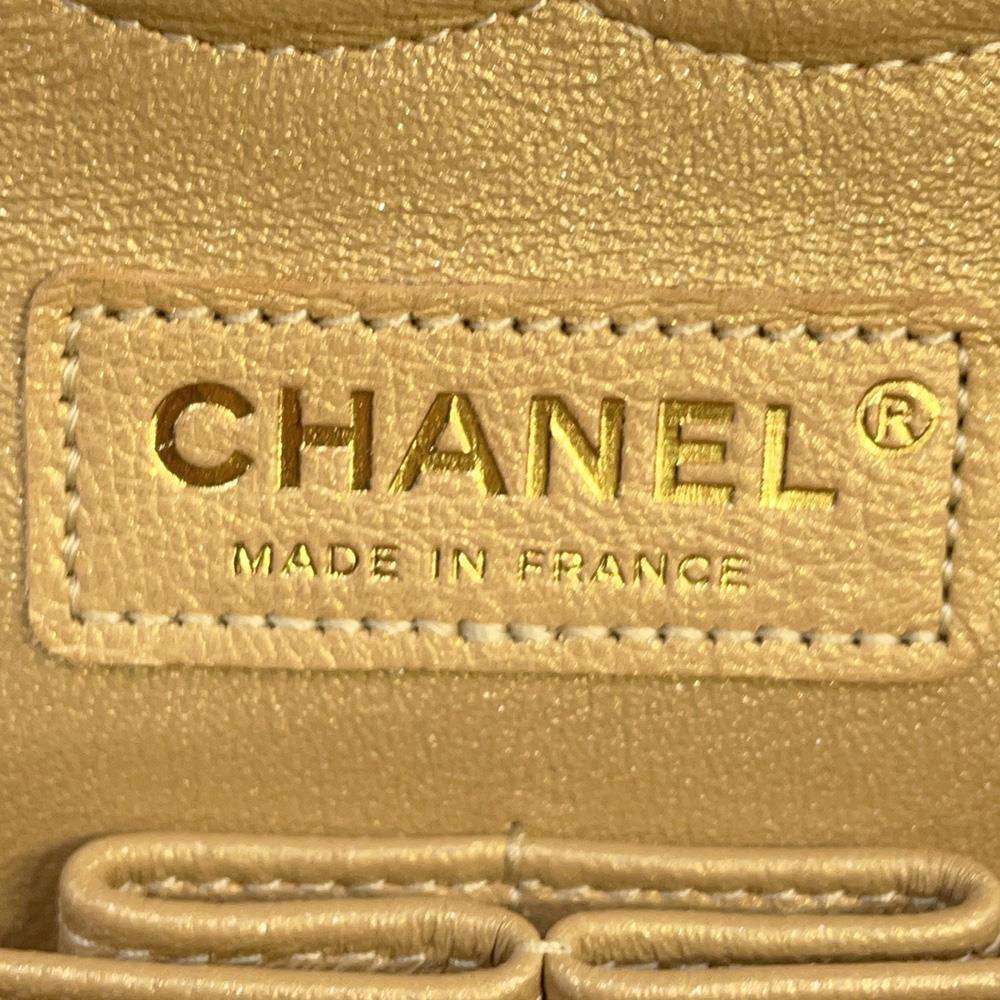 CHANEL Matelasse Chain Shoulder Bag GoldA01112 Caviar Leather Size 25