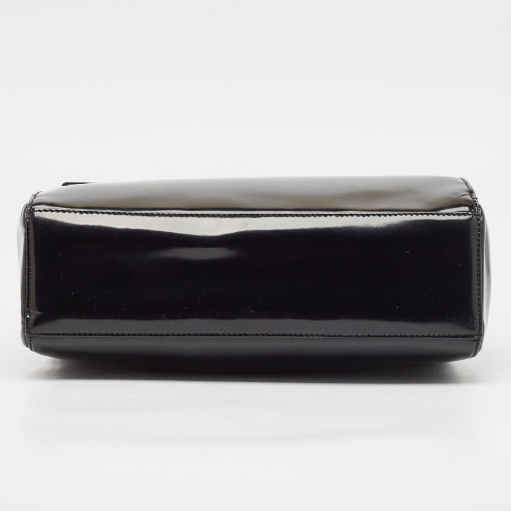 Dior Black  Leather Flap Tote