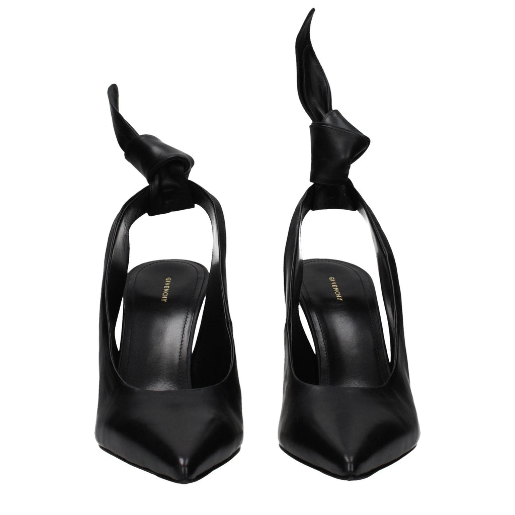 Givenchy Black Leather High Heel Pumps