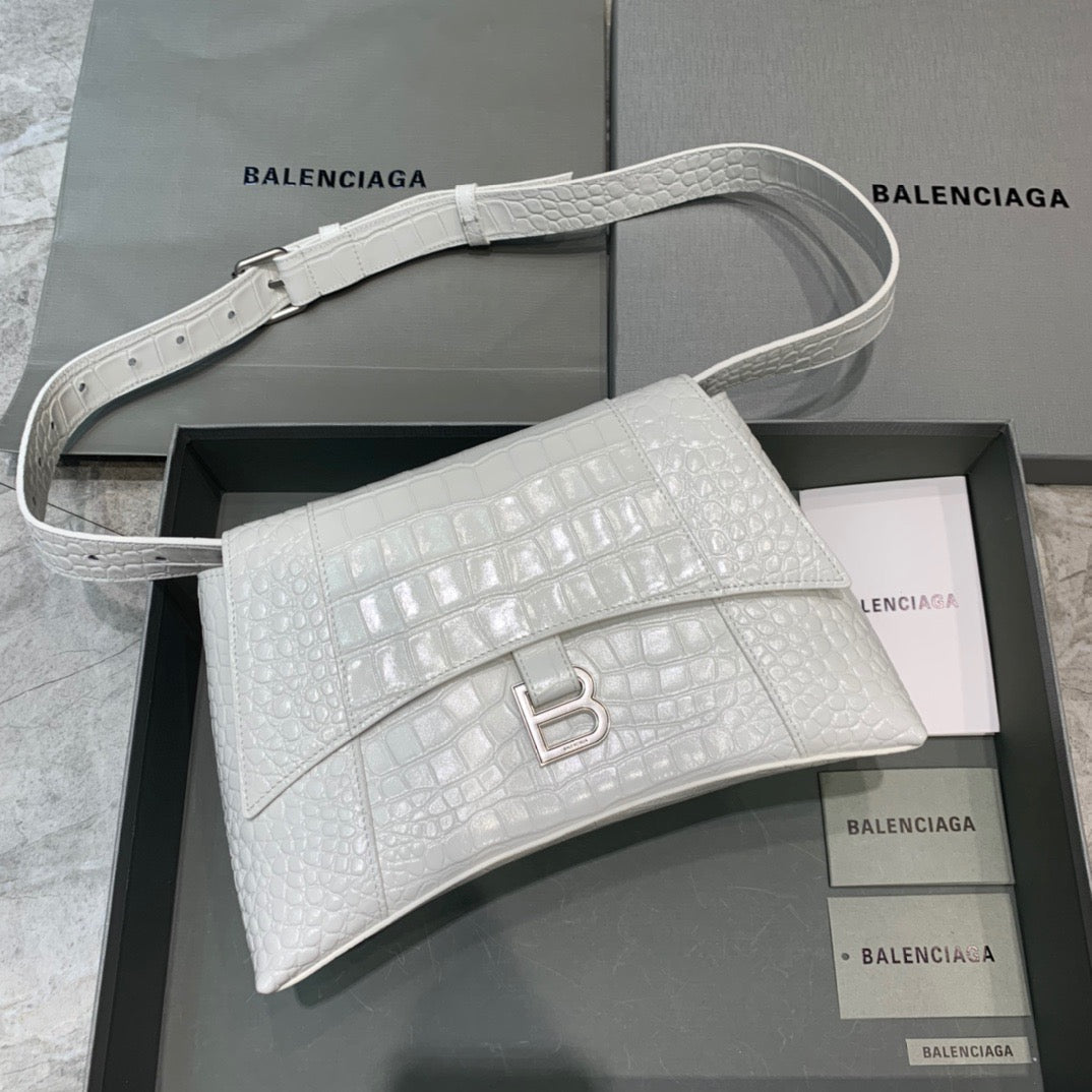 Downtown Small Shoulder Bag In White, For Women,  Bags 11.8in/30cm