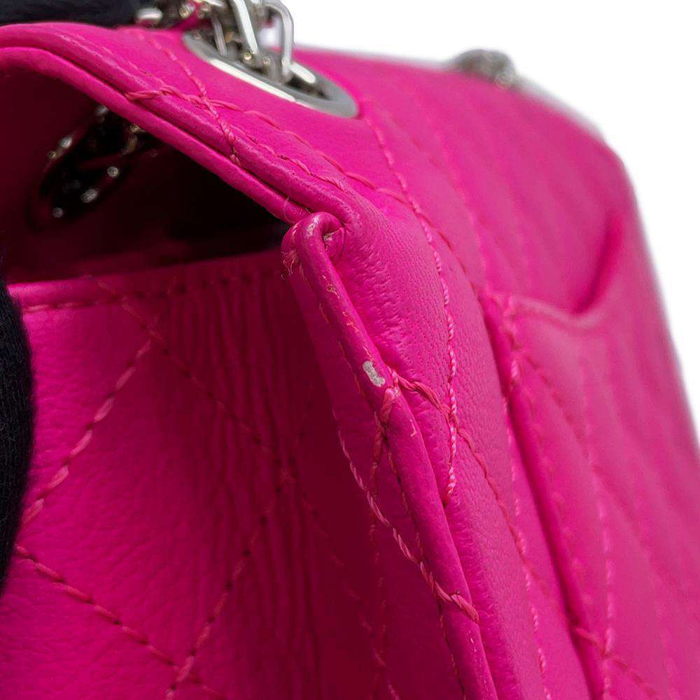 CHANEL 2.55 ChainShoulder Bag shocking pinkAS0874 Leather Size Mini