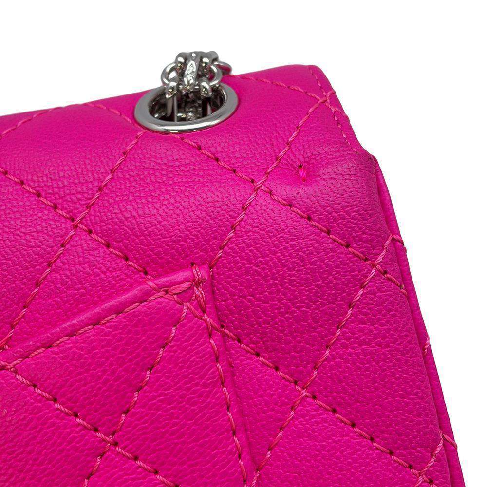 CHANEL 2.55 ChainShoulder Bag shocking pinkAS0874 Leather Size Mini