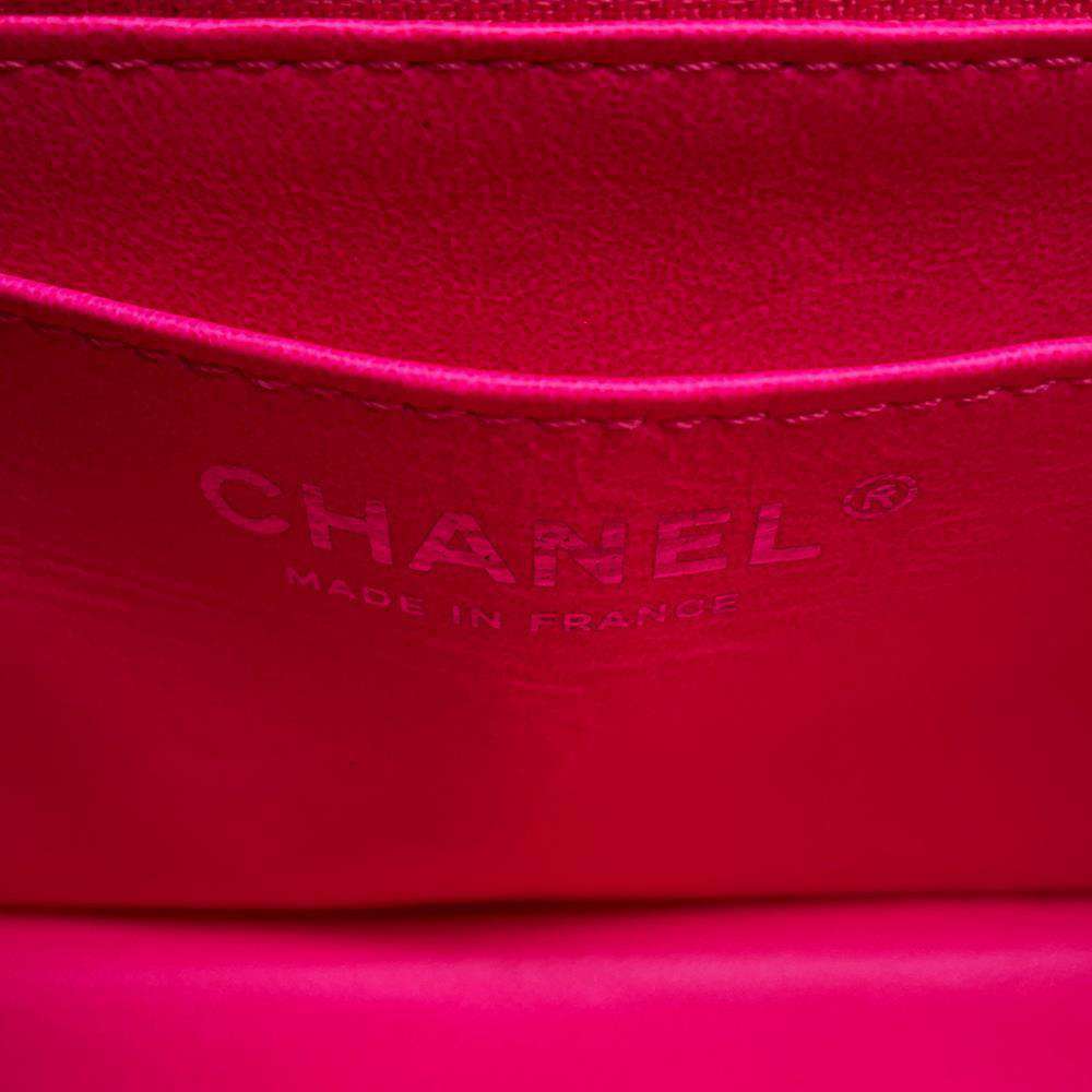 CHANEL 2.55 ChainShoulder Bag shocking pinkAS0874 Leather Size Mini
