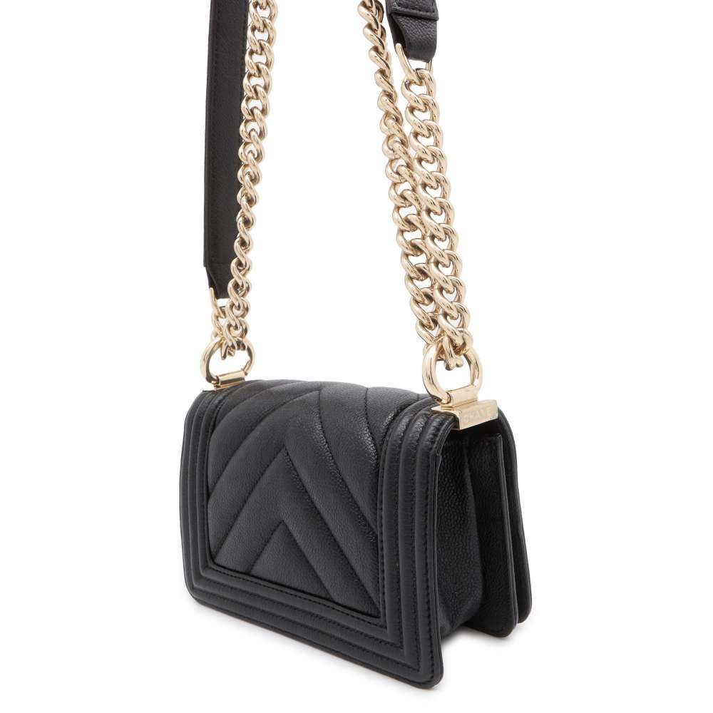 CHANEL Boy Chanel ChainShoulder Bag BlackA67364 Caviar Leather Size Mini