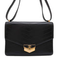CHANEL V Stitch ChainShoulder BlackA57491 Leather