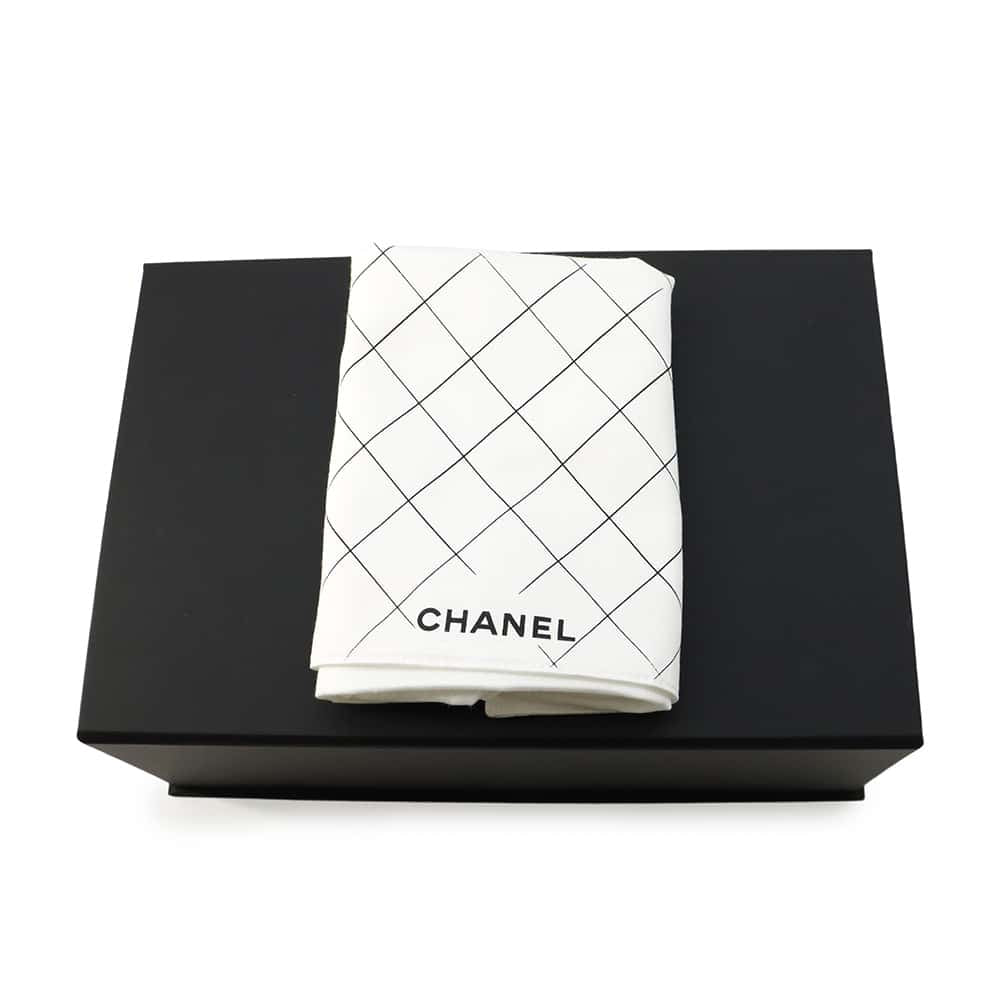 CHANEL Matelasse W Flap ChainShoulder Bag BlackA01112 Tweed Rhinestone Size 25