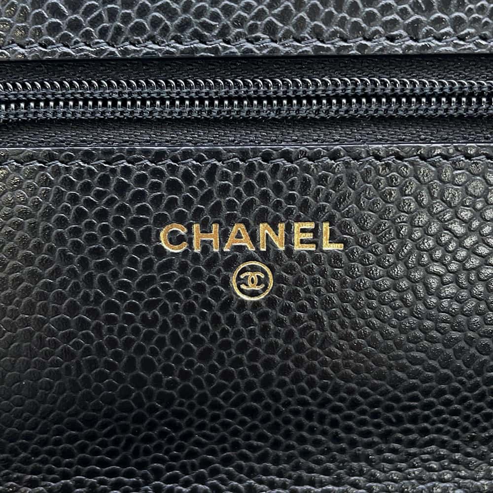 CHANEL Matelasse Classic Flap Chain Wallet BlackAP0250 Caviar Leather
