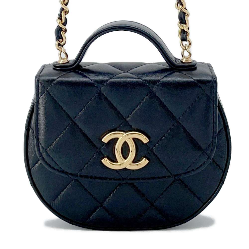 CHANEL Matelasse Chain Clutch BlackAP3378 Lambskin