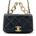 CHANEL Matelasse ChainShoulder Bag BlackAS3365 Lambskin