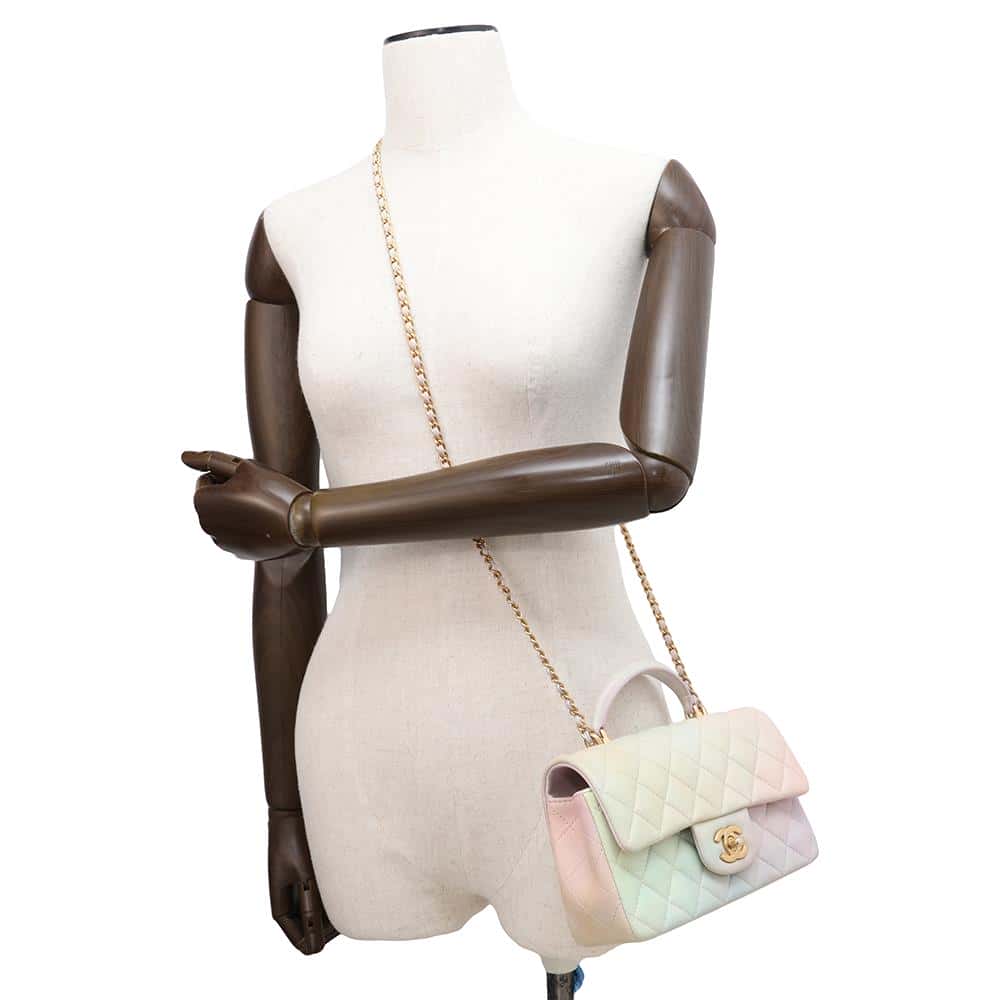 CHANEL Matelasse Gradation2awyChainShoulder MulticolorAS2431 Lambskin