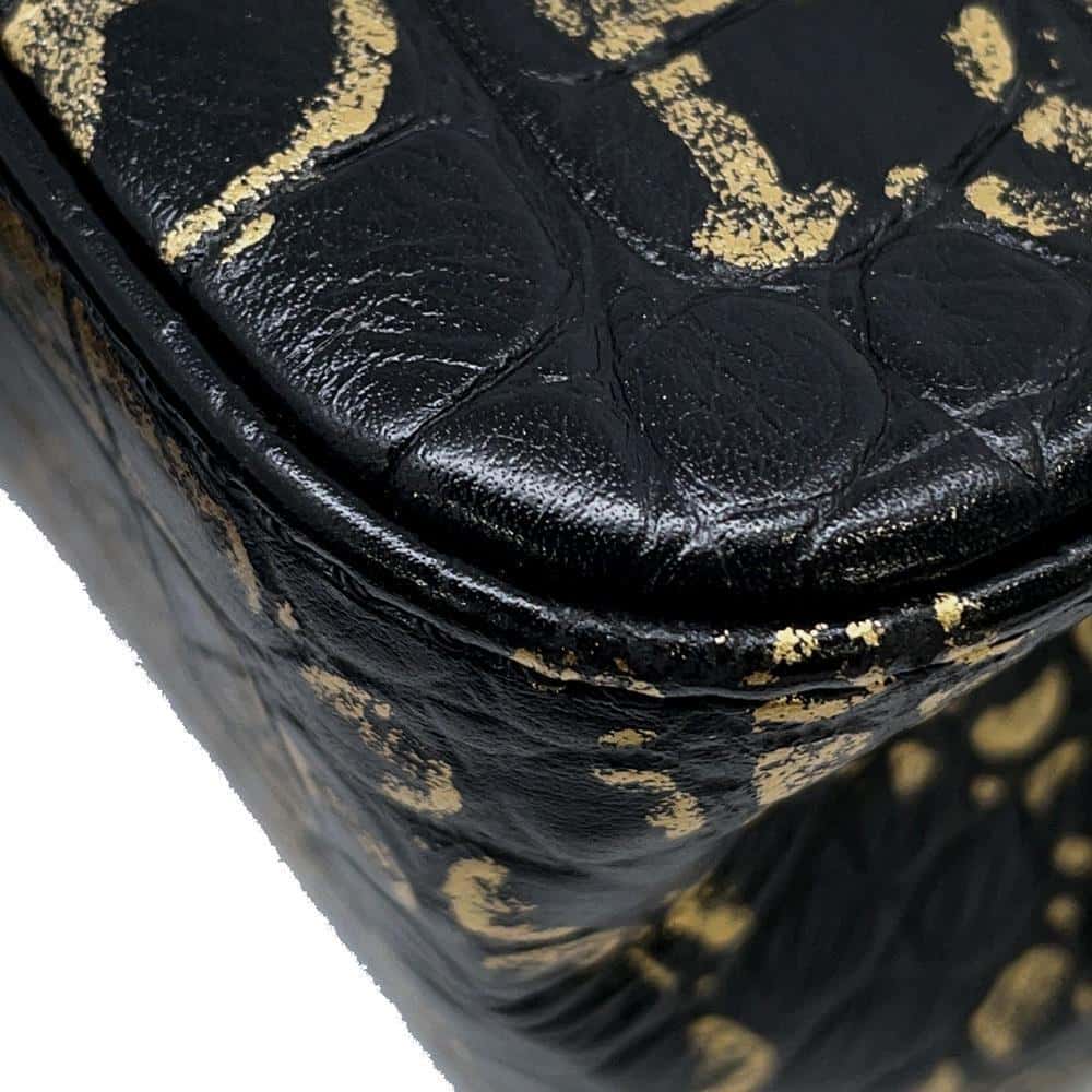 CHANEL 2.55 ChainShoulder Black/GoldAS0874 Embossed Leather