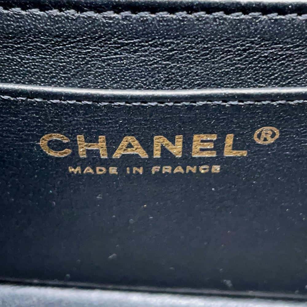 CHANEL 2.55 ChainShoulder Black/GoldAS0874 Embossed Leather