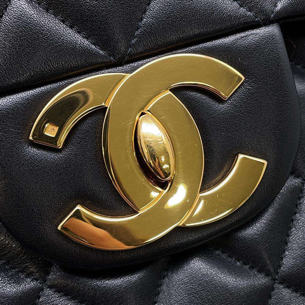 CHANEL Jumbo Matelasse ChainShoulder BlackA01094 Lambskin Size 34