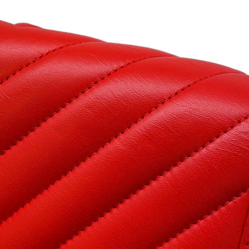 CHANEL Chevron Boy Chanel ChainShoulder CarnelianA67086 Lambskin