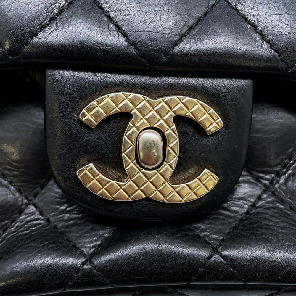 CHANEL Matelasse Single Flap ChainShoulder Bag BlackA94495 Lambskin