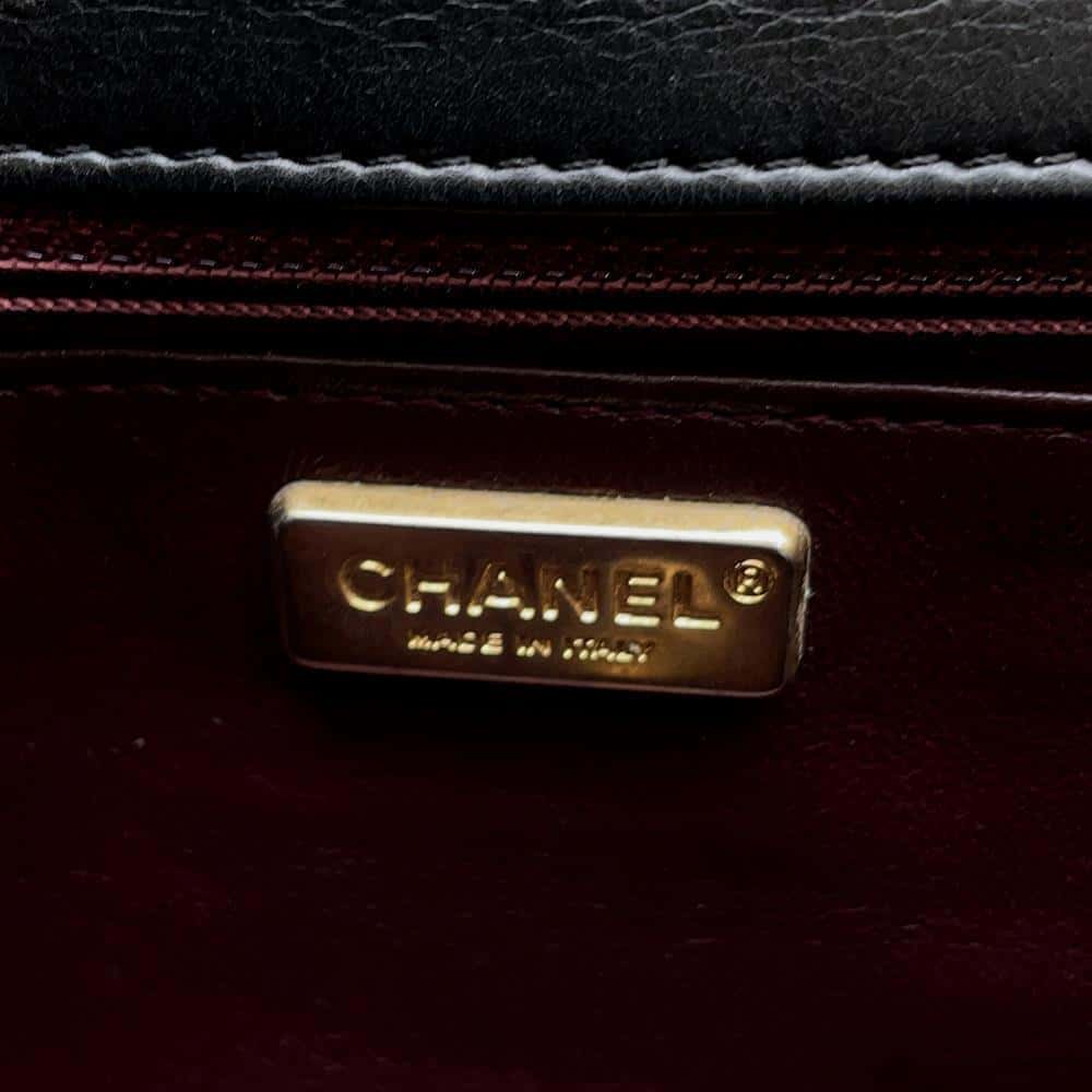 CHANEL Matelasse Single Flap ChainShoulder Bag BlackA94495 Lambskin