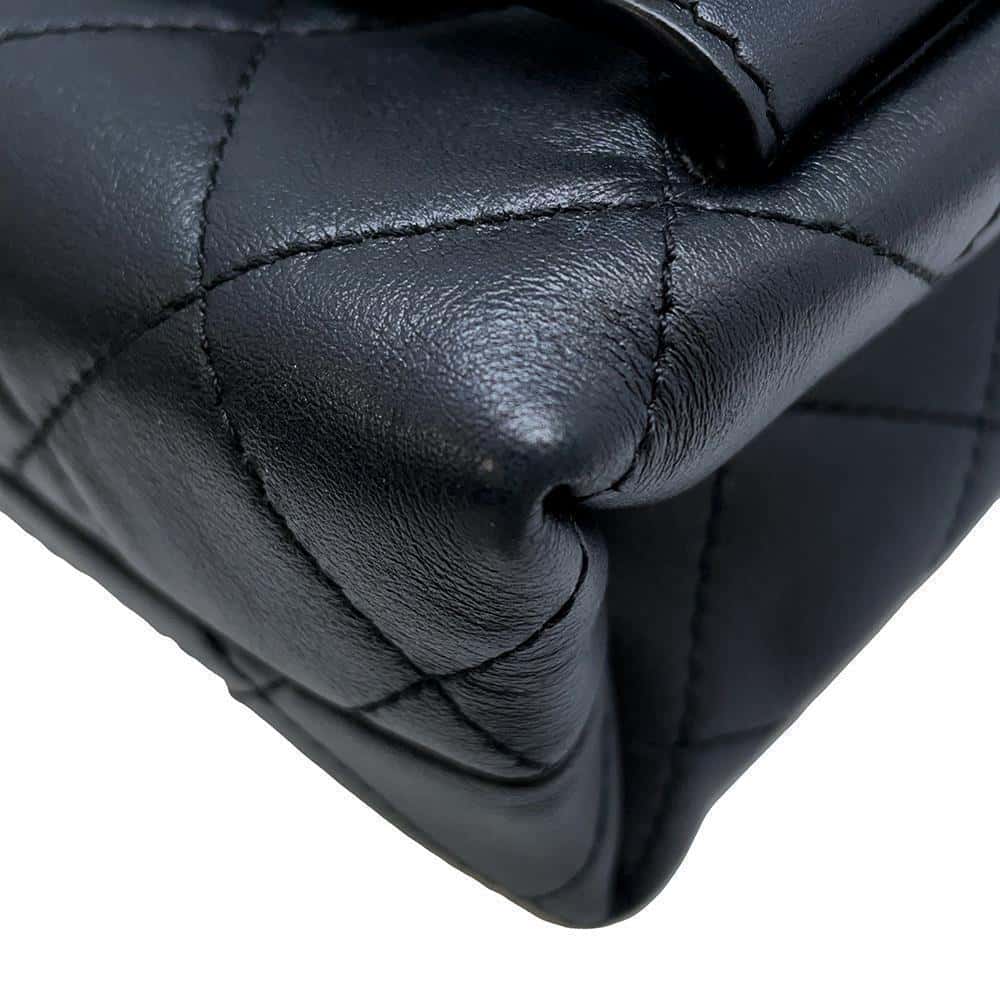 CHANEL Logo ChainShoulder Bag BlackAS4190 Lambskin
