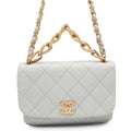 CHANEL Matelasse ChainShoulder Bag GrayAS3367 Lambskin