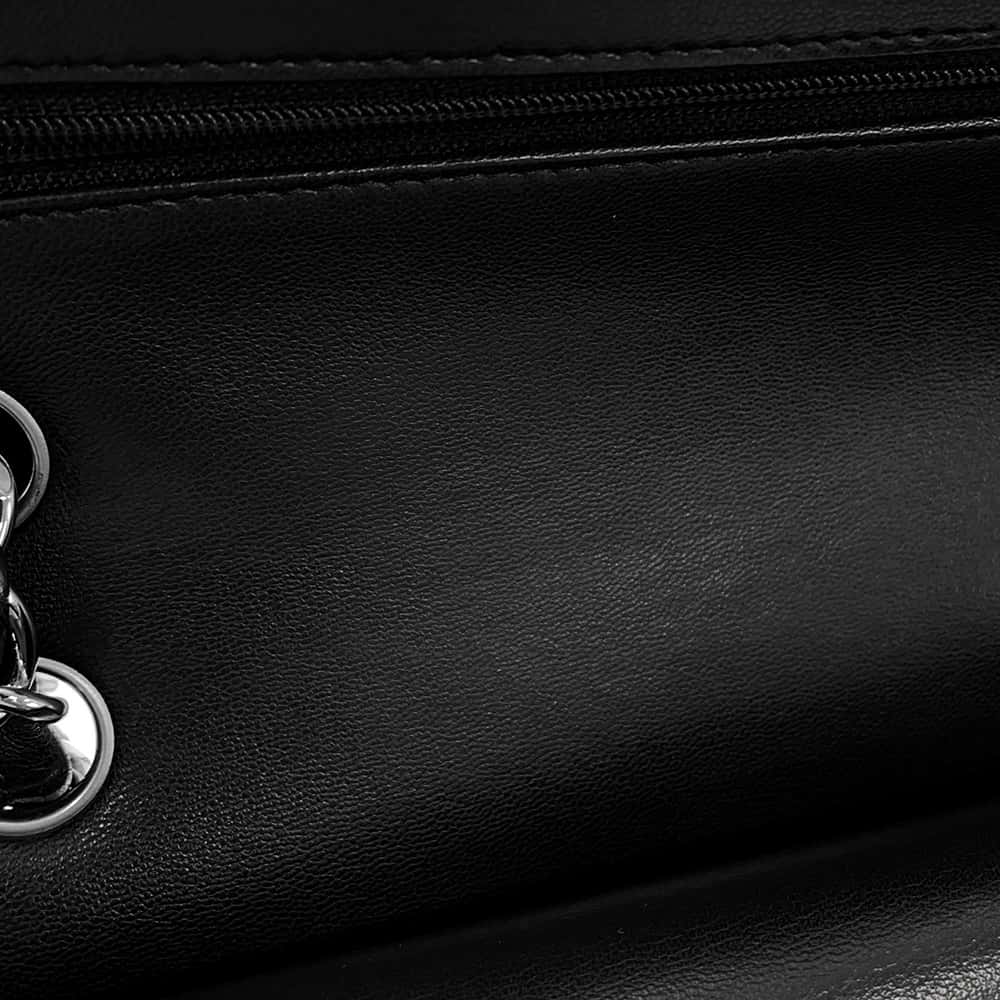 CHANEL Matelasse Double Flap ChainShoulder Bag BlackA58600 Lambskin Size 30