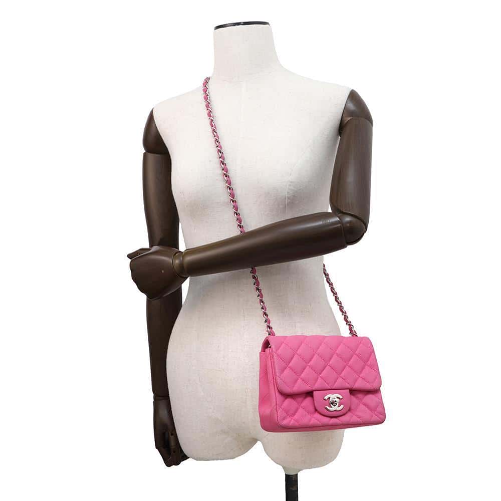 CHANEL Matelasse ChainShoulder PinkA35200 Soft Caviar Leather