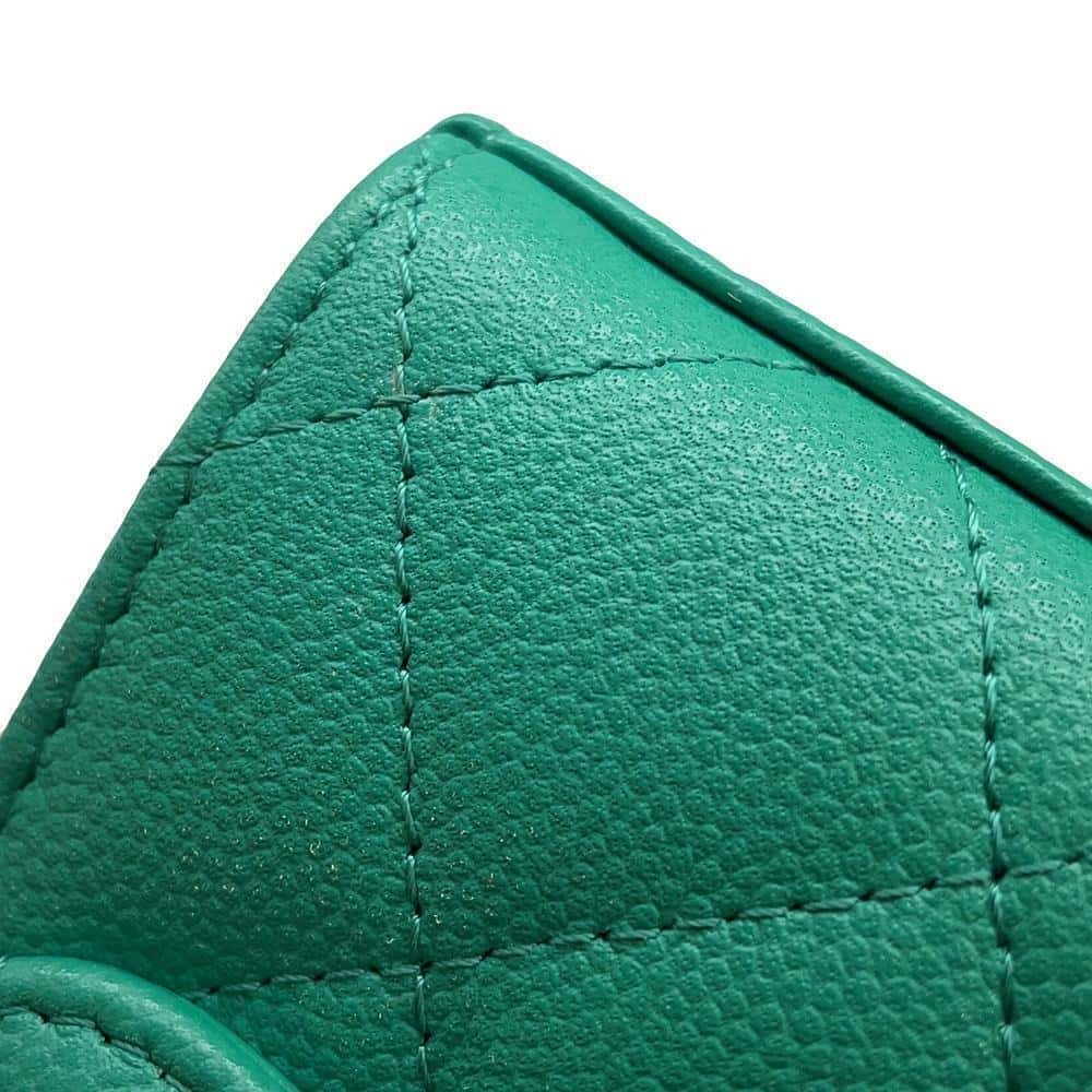 CHANEL Top handle Matelasse ChainShoulder GreenAP3237 Caviar Leather