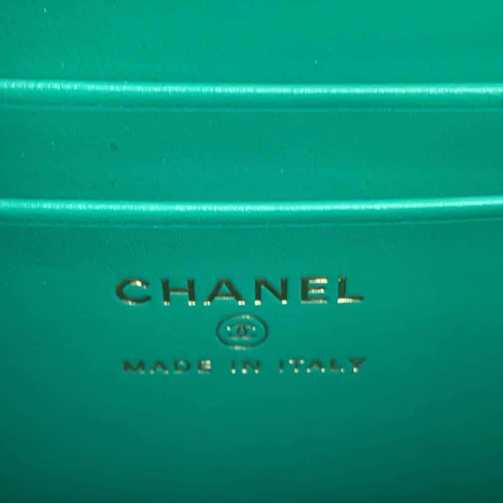 CHANEL Top handle Matelasse ChainShoulder GreenAP3237 Caviar Leather