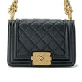 CHANEL Boy Chanel ChainShoulder Bag BlackA67364 Caviar Leather Size Mini