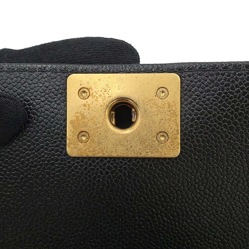 CHANEL Boy Chanel ChainShoulder Bag BlackA67364 Caviar Leather Size Mini