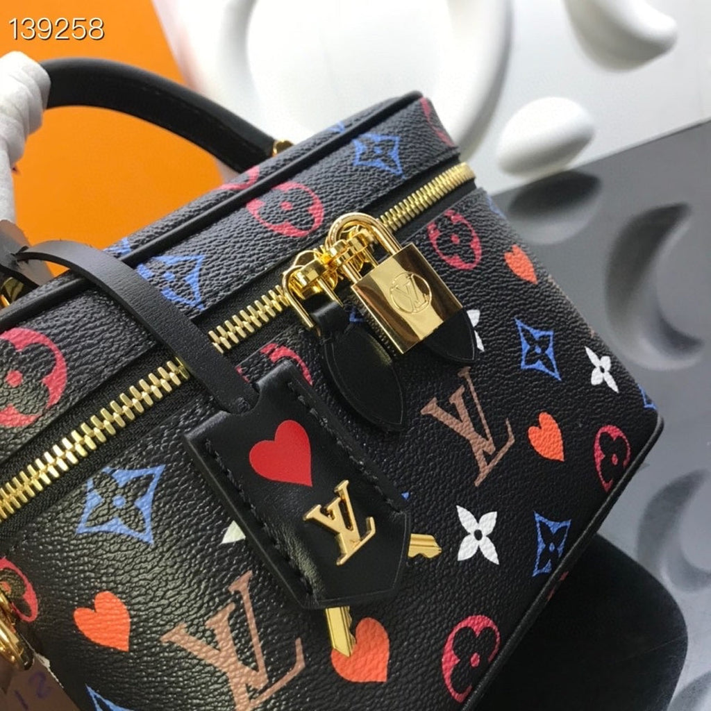 Louis Vuitton Vanity PM Game On Monogram Canvas By Nicolas Ghesquiere Black For Women,  Shoulder And Crossbody Bags 7.5in/19cm Louis Vuitton M57482